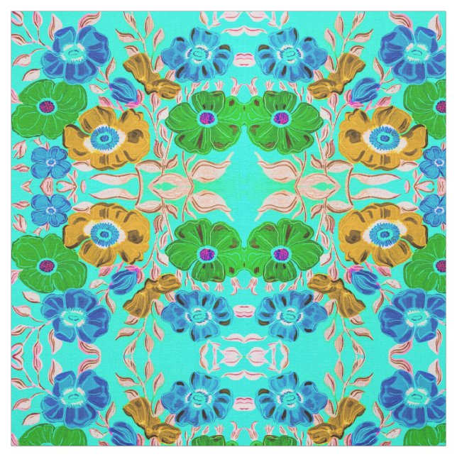 Late Summer Blues Fabric (Swatch)