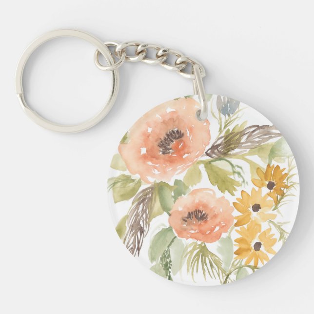 Late Summer Flowers I Key Ring (Front)