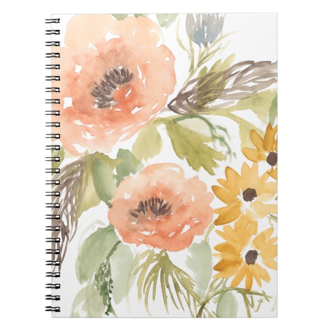 Late Summer Flowers I Notebook (Front)