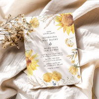 Late Summer Sunflower Wedding