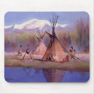 LATE SUMMER TIPI CAMP by SHARON SHARPE Mouse Pad