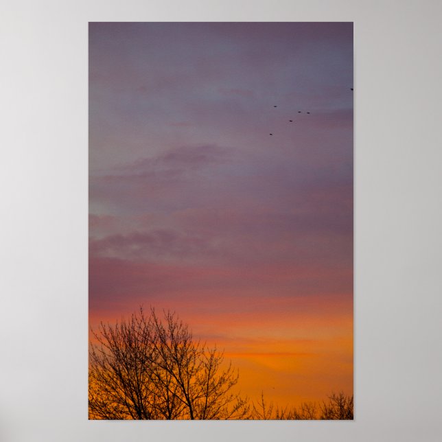 Late Winter Sunrise, Ohio Poster (Front)