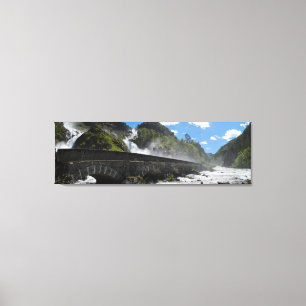 Latefossen waterfall in Norway canvas Print