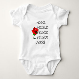 Latein Rose Deklination latin rose declension Baby Bodysuit