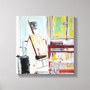 L'Atelier de l'Apprenti Peintre 1982 Canvas