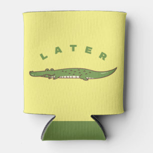 Later Alligator Can Cooler - Fun Farewell Design