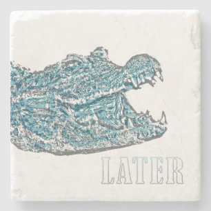 Later Alligator Stone Coaster