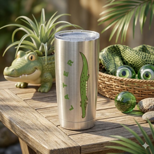 Later Alligator Thermal Tumbler - Fun Goodbye (Creator Uploaded)