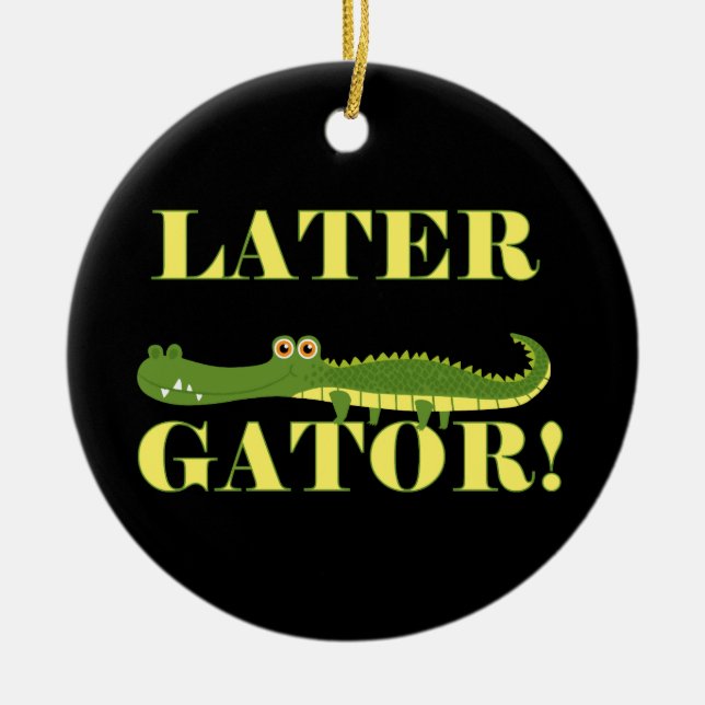 Later Gator Ceramic Tree Decoration (Front)