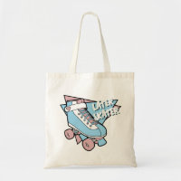 Later Skater Pastel Pink Blue Cartoon Rollerskate
