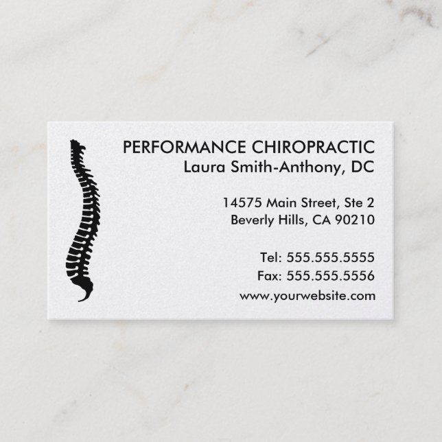 Lateral Spine Chiropractic Business Cards (Front)