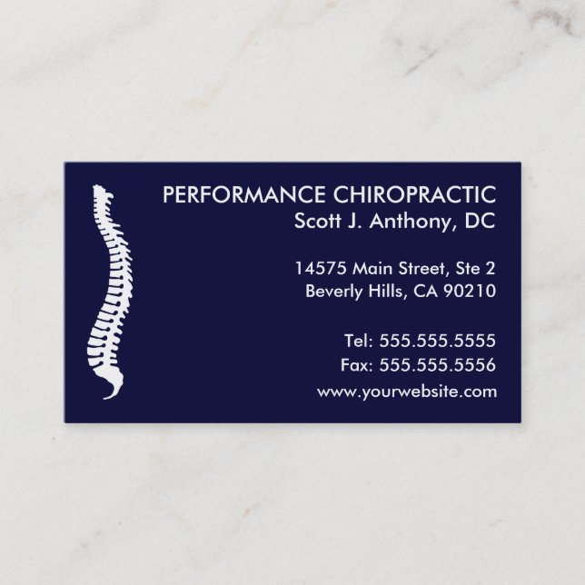 Lateral Spine Chiropractic Business Cards (Front)