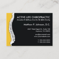 Lateral Spine (Yellow) Oversized Chiropractor