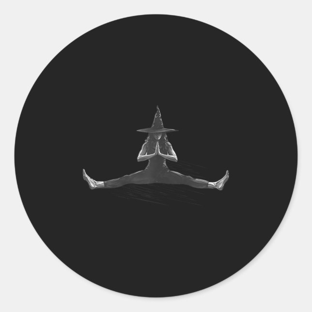 Lates Cl Lates Lover Gothic Halloween Lates Witch  Classic Round Sticker (Front)