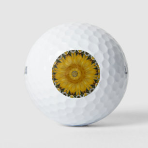 Latest African Traditional Sun Flower Art Print Golf Balls