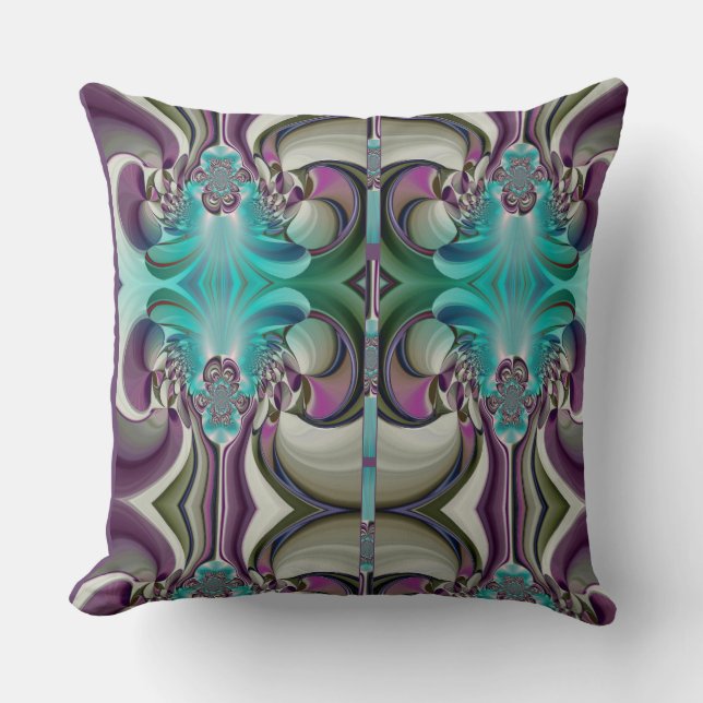 Latest Angelic Special Gift Cyan Purple shade Art Cushion (Front)