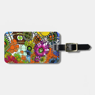 Latest Colourful Amazing Floral Pattern Design Art Luggage Tag