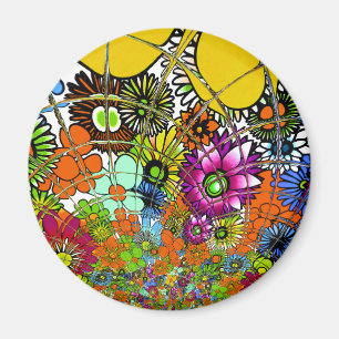 Latest Colourful Amazing Floral Pattern Design Art Magnet