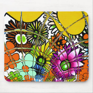 Latest Colourful Amazing Floral Pattern Design Art Mouse Pad