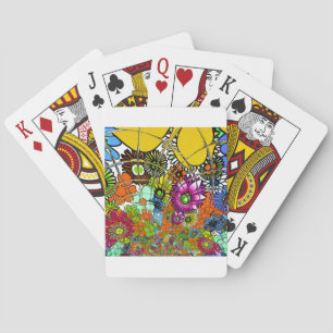 Latest Colourful Amazing Floral Pattern Design Art Playing Cards