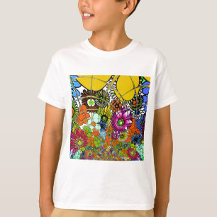 Latest Colourful Amazing Floral Pattern Design Art T-Shirt