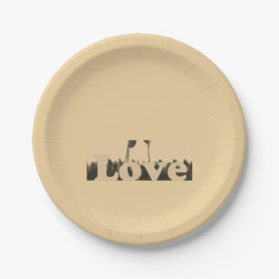 Latest Cute Nice & Lovely Party compassion Heart Paper Plate