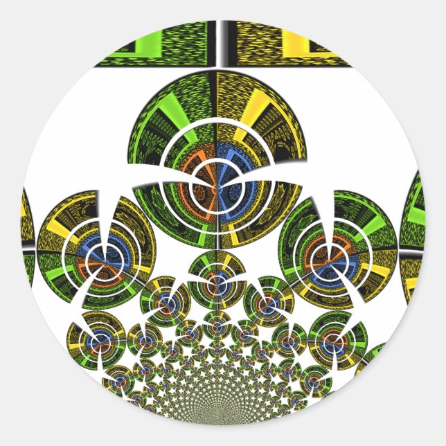 Latest edgy African Maasai Tribal culture pattern  Classic Round Sticker (Front)