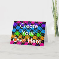 Latest Edgy Colourful Chequered Rainbow Pattern