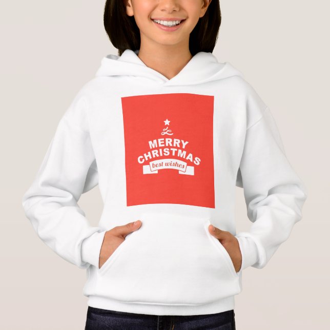 Latest Girly Best Wishes Art Hoodie (Front)