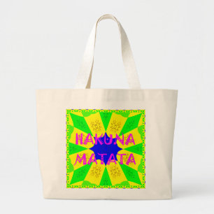 Latest Hakuna Matata Beautiful Amazing Design Colo Large Tote Bag