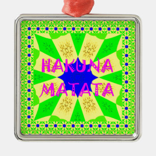 Latest Hakuna Matata Beautiful Amazing Design Colo Metal Tree Decoration