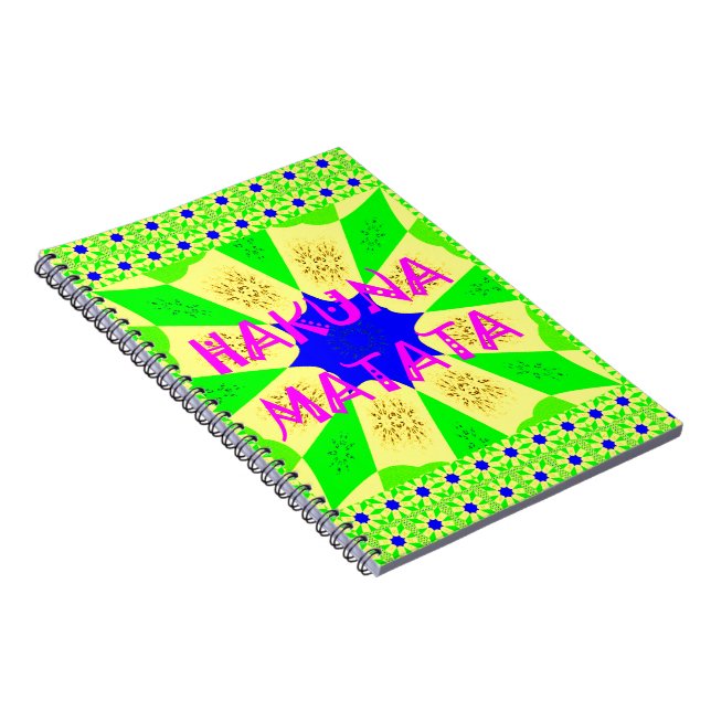 Latest Hakuna Matata Beautiful Amazing Design Colo Notebook (Right Side)