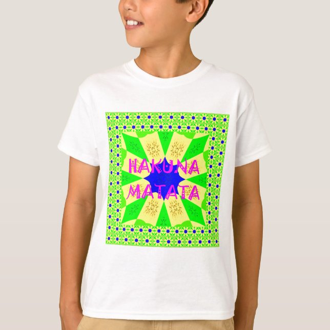 Latest Hakuna Matata Beautiful Amazing Design Colo T-Shirt (Front)