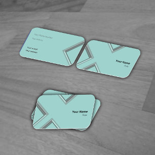 Latest Ice Geometric Triangle Shapes Business Card