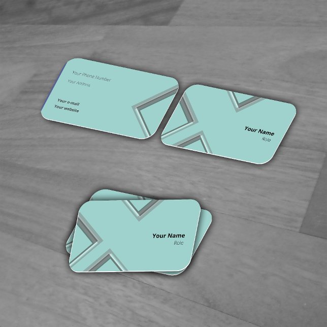 Latest Ice Geometric Triangle Shapes Business Card (Creator Uploaded)