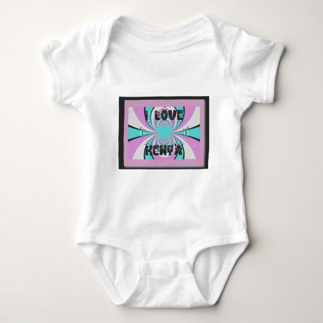 Latest Ilove Kenya Baby Bodysuit (Front)
