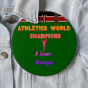 Latest Kenya Athletics Lovers 6 Cm Round Badge