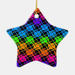 Latest lovely edgy colourful happy reflection ceramic tree decoration