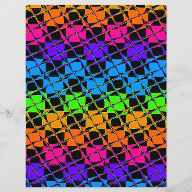 Latest lovely edgy rainbow colours chequered desig (Front)