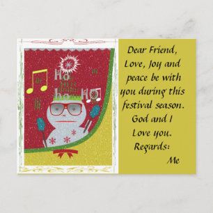 Latest Santa HoHoHo Love Joy and Peace Cards
