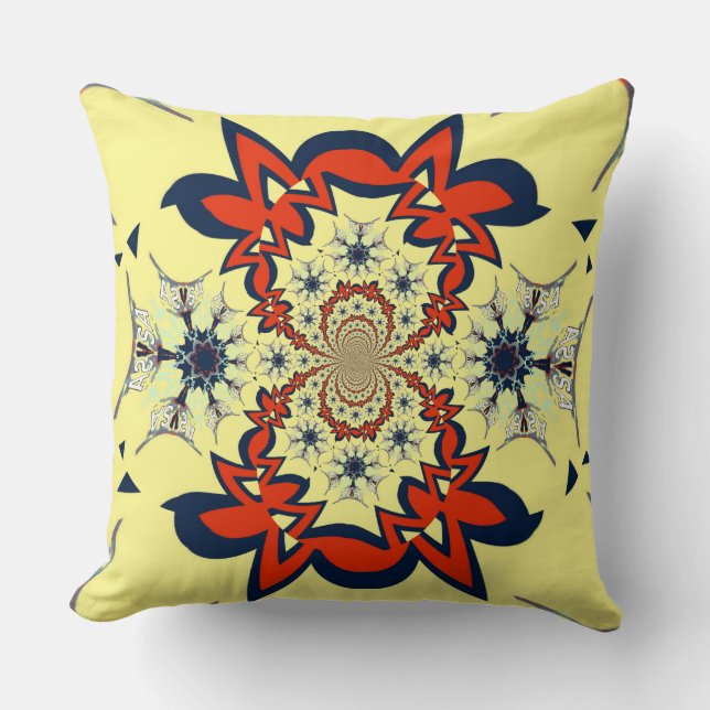 Latest Simple creamy elegant pattern Art design Cushion (Front)