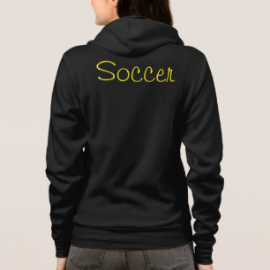 Latest Soccer Mum Yellow and black Football. Hoodie