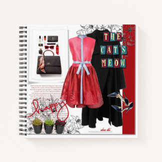 Latest Styles Fashion Set Clothing Art Blank Notebook