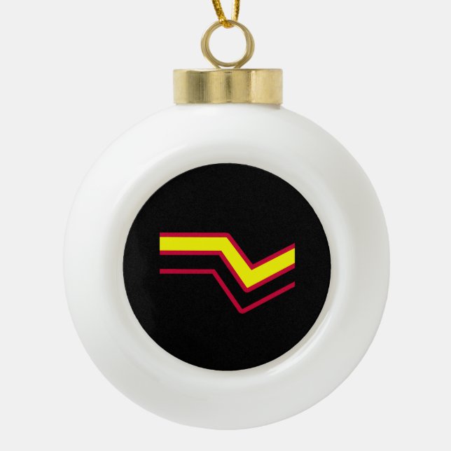 Latex Pride Ceramic Ball Christmas Ornament (Front)