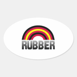 Latex Pride Oval Sticker