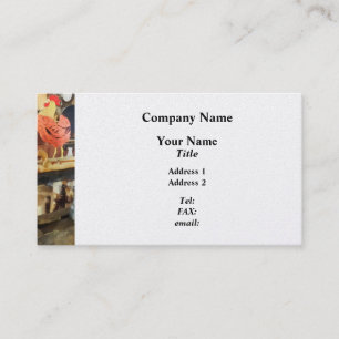 Lathe in Wood Shop Business Card