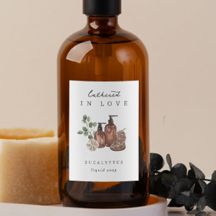 "Lathered in Love" Bridal Shower Soap Favor Label