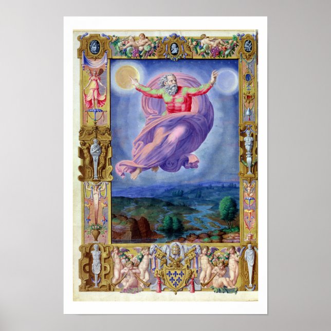 Latin 8880 fol.182v God the Father, from the Psalt Poster (Front)