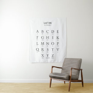 Latin Alphabet Tapestry
