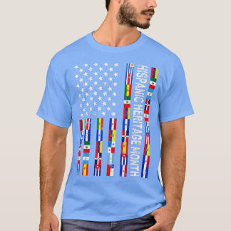 Latin American Flag Hispanic Heritage Month All Co T-Shirt